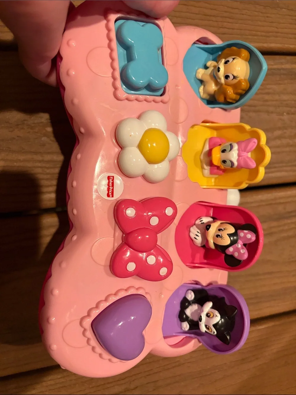 Fisher-Price Pink Character Pop-Up Playset with Blue, Yellow & Purple Accents